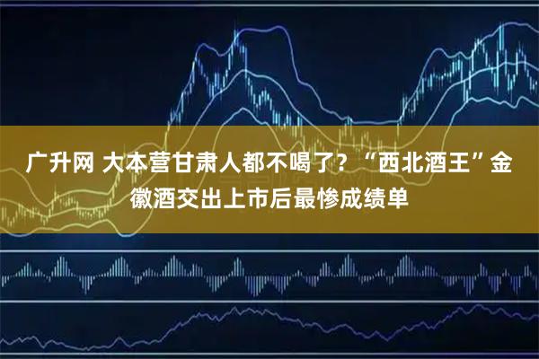 广升网 大本营甘肃人都不喝了？“西北酒王”金徽酒交出上市后最惨成绩单